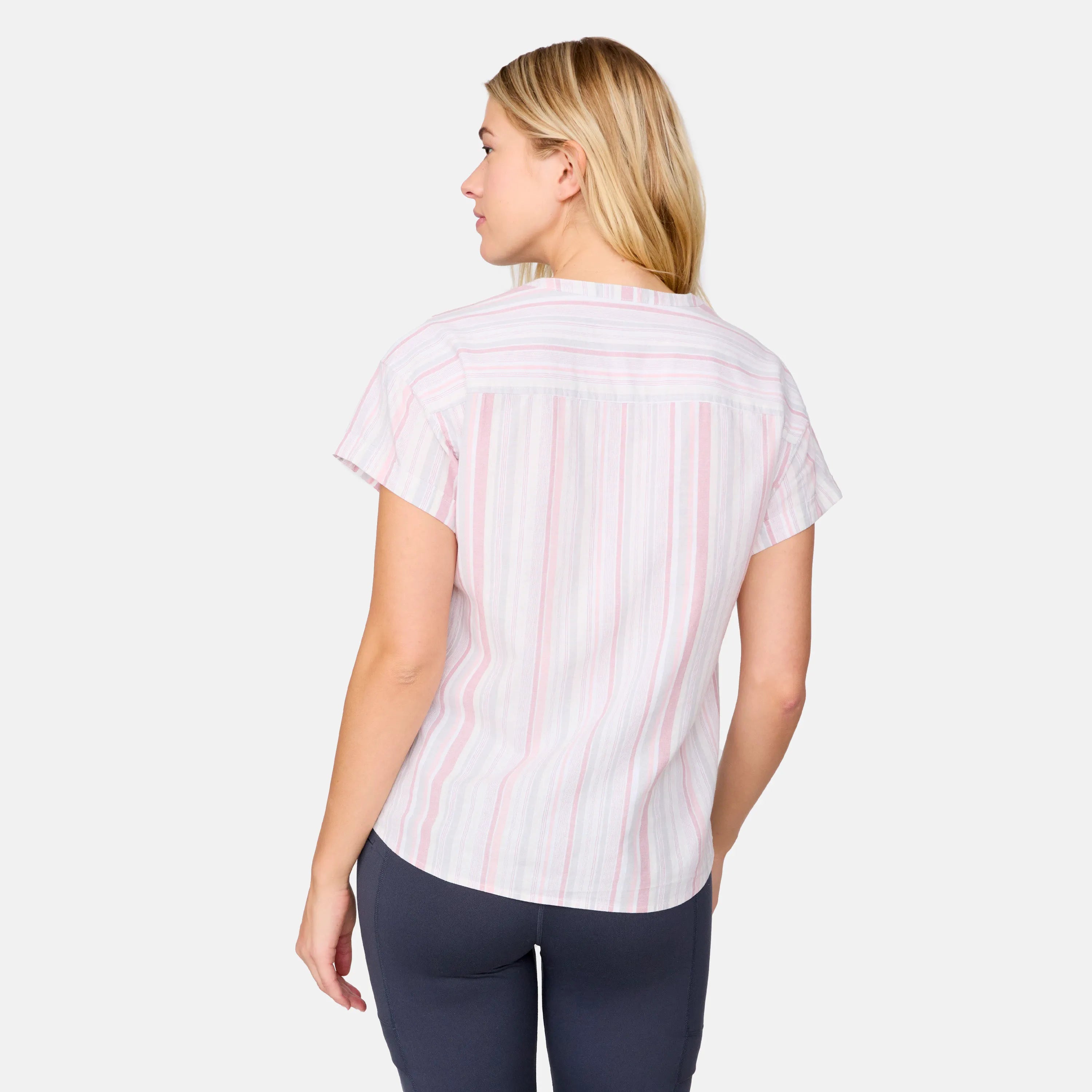 Cameo Pink Textured Stripe
