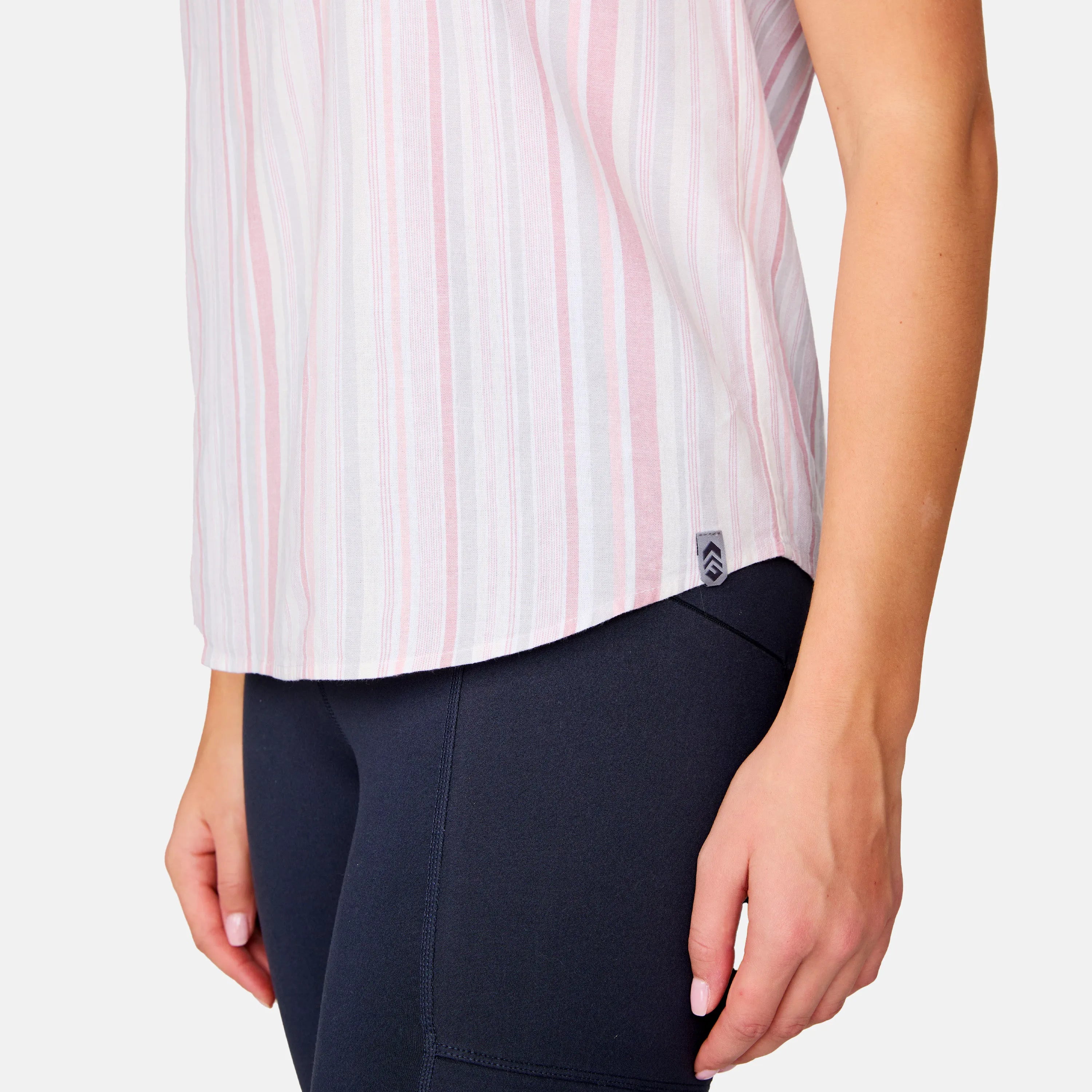 Cameo Pink Textured Stripe